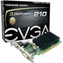 VGA GEFORCE 210 1GB DDR3 EVGA (BAJO PERFIL)  (*)