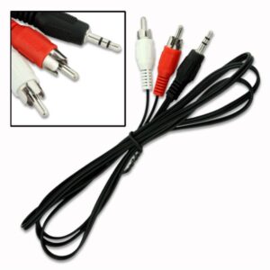 CABLE 2 RCA A PLUG 3.5 1.5m