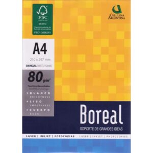 RESMA BOREAL A4 80 GR. (500 HOJAS)