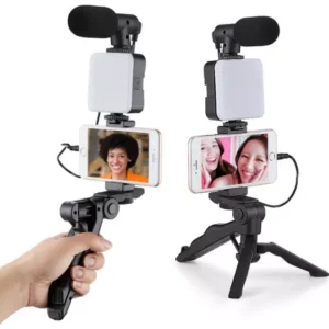 KIT EDITOR DE VIDEOS (SOPORTE+LED+MIC) (*)