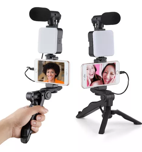 KIT EDITOR DE VIDEOS (SOPORTE+LED+MIC) (*)
