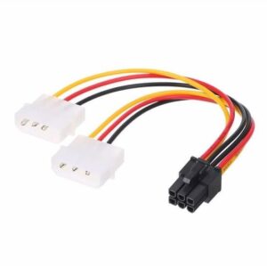 ADAPTADOR 2 CABLE MOLEX A 6 PINES PCI-E