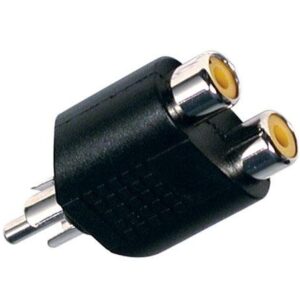 ADAPTADOR RCA (M) A 2RCA (H)