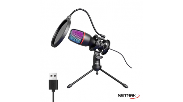 MICRÓFONO NETMAK NM-MS786 RGB