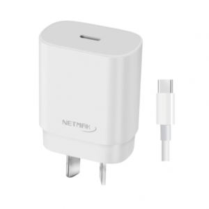 CARGADOR USB-C NETMAK 30W C/CABLE 1m
