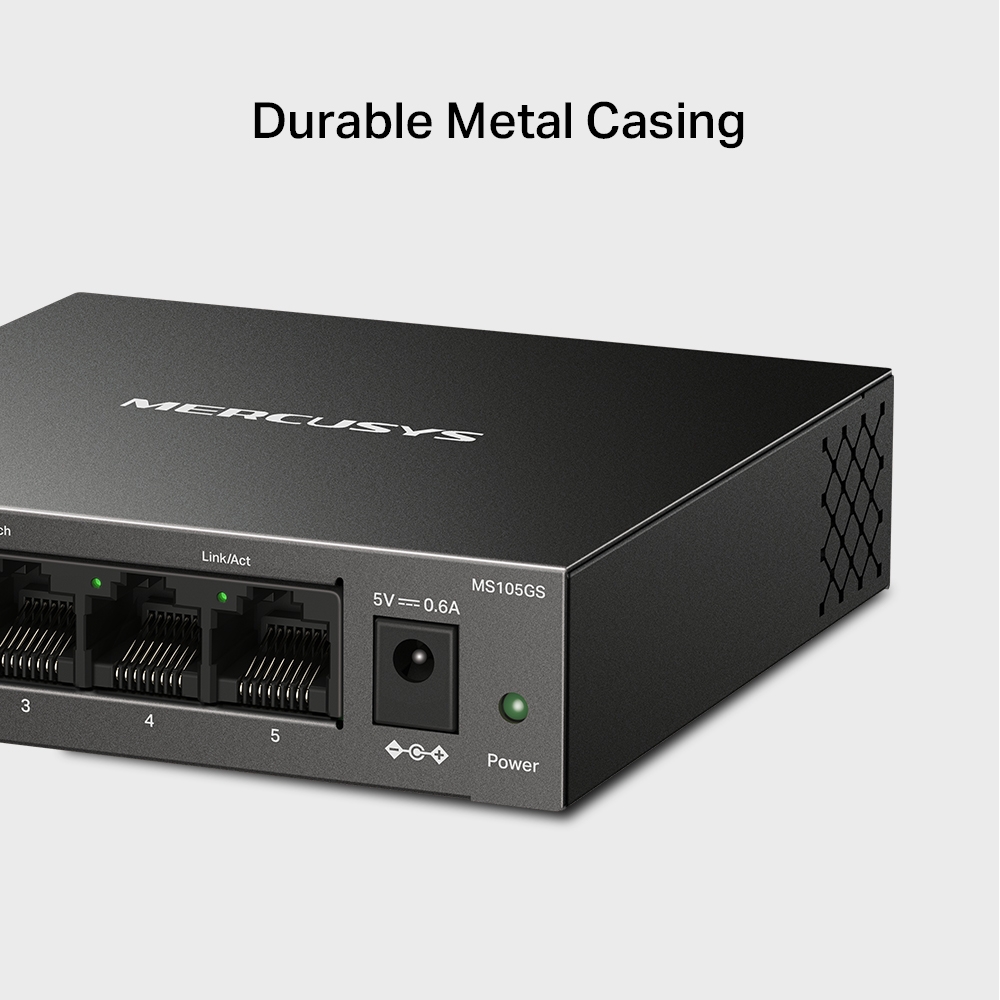 SWITCH 5 PORTS MERCUSYS MS105GS GIGABIT - Imagen 3