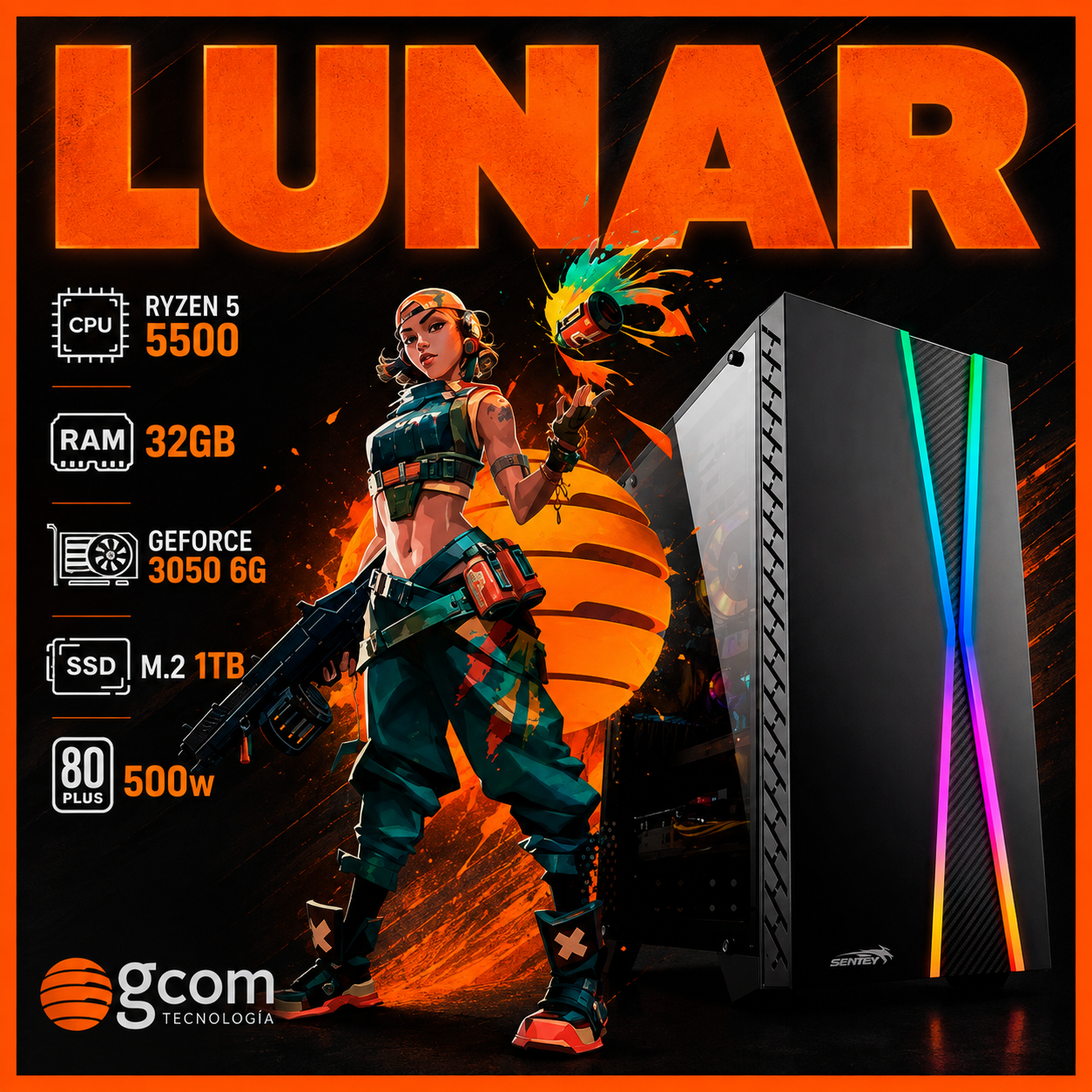 PC ARMADA GAMER LUNAR